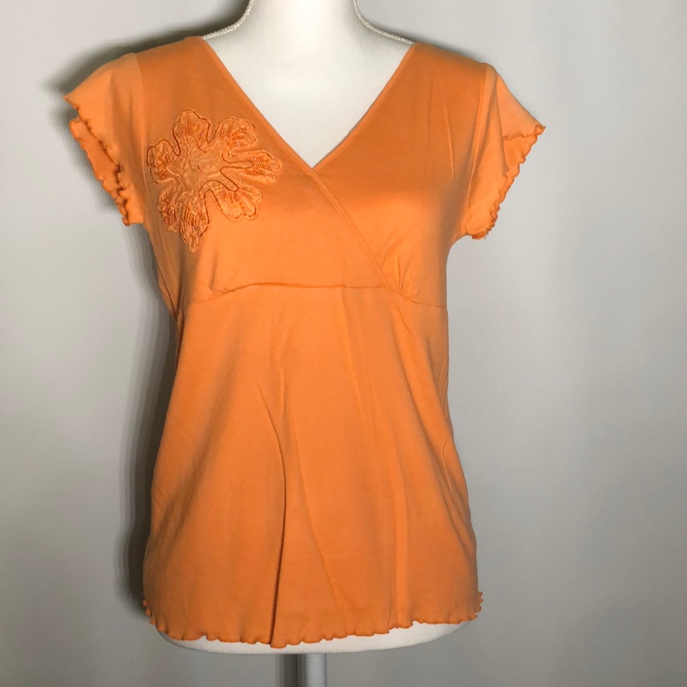 NWOT White rice blouse size small